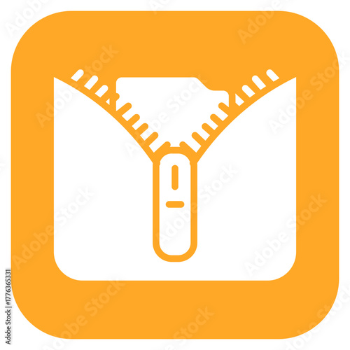 Zip File icon vector image. Can be used for Web Hosting.