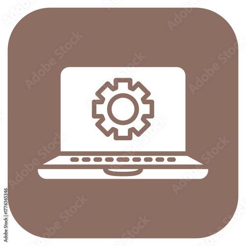 Database Settings icon vector image. Can be used for Web Hosting.