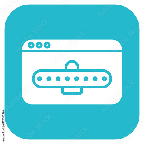 Password icon vector image. Can be used for Web Hosting.