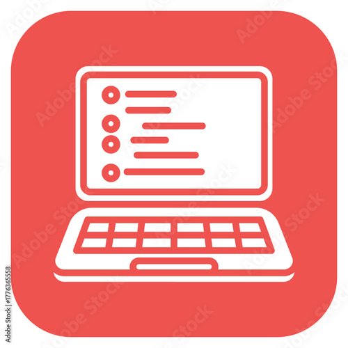Laptop Coding icon vector image. Can be used for Web Hosting.