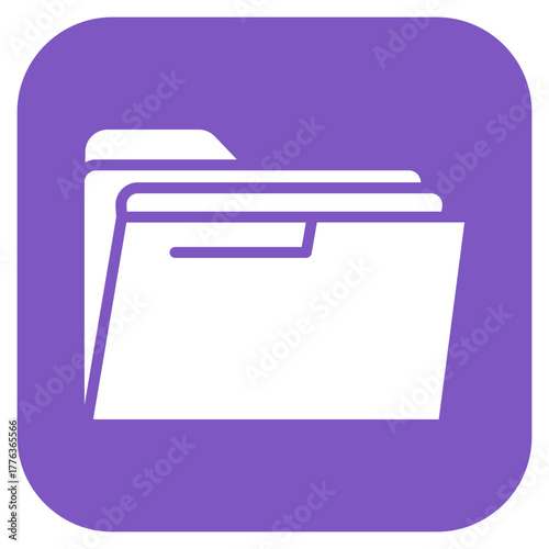 Folder icon vector image. Can be used for Web Hosting.