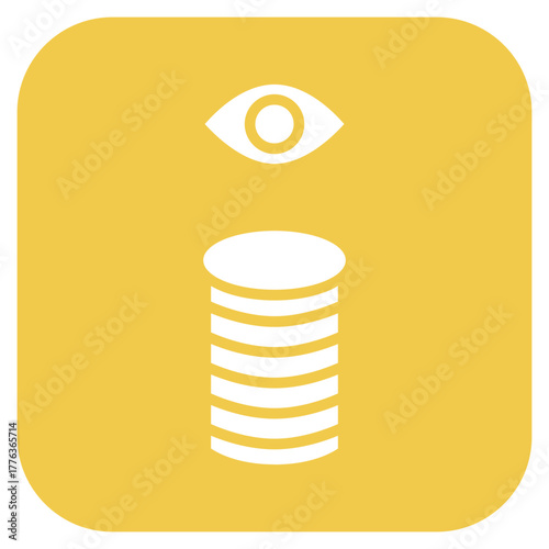 Database Vision icon vector image. Can be used for Web Hosting.