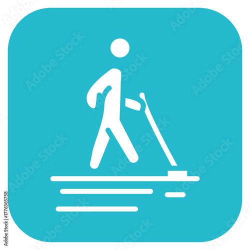 Wet Floor icon vector image. Can be used for Mall.