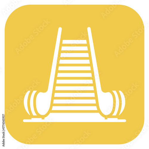 Escalator icon vector image. Can be used for Mall.