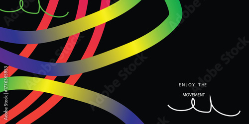 Abstract Background with Color Gradient Shape Geometric Design Elements. Modern wallpaper design perfect for social media, idol poster, photo frame.