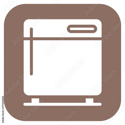 Freezer icon vector image. Can be used for Mall.