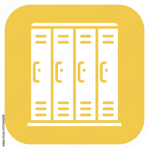Lockers icon vector image. Can be used for Mall.