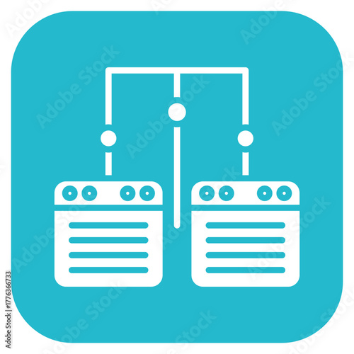 Website Hierarchy icon vector image. Can be used for Computer Programming.