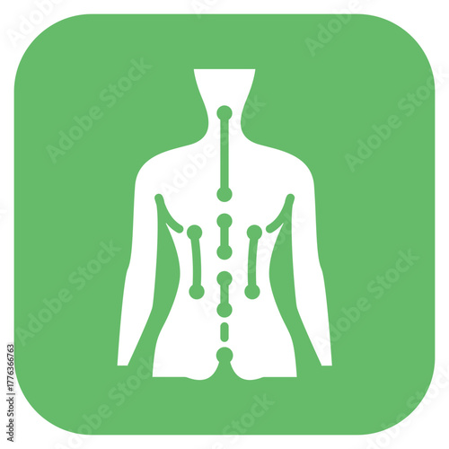 Body Acupuncture icon vector image. Can be used for Spa.