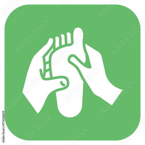 Foot Massage icon vector image. Can be used for Spa.