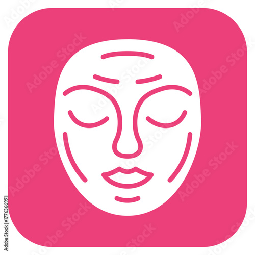 Facial Mask icon vector image. Can be used for Spa.