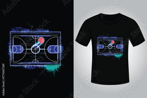 Basketball t shirt design