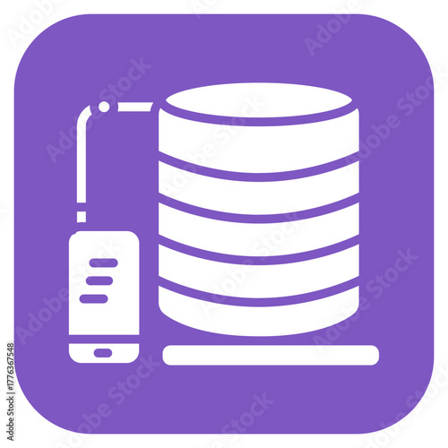 Database icon vector image. Can be used for Web Marketing.