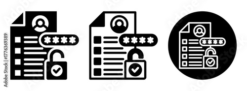 Authorization Icon Collection Glyph & Mixed Style