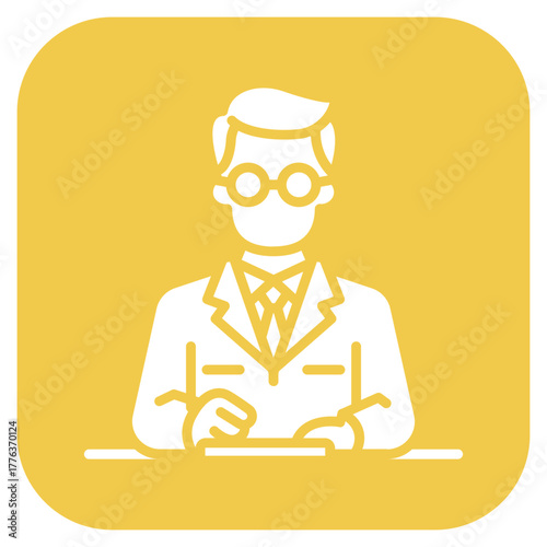 Scientist icon vector image. Can be used for Science Fiction.