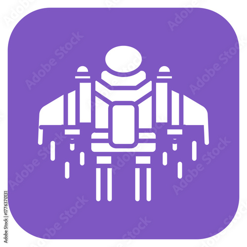 Jetpack icon vector image. Can be used for Science Fiction.