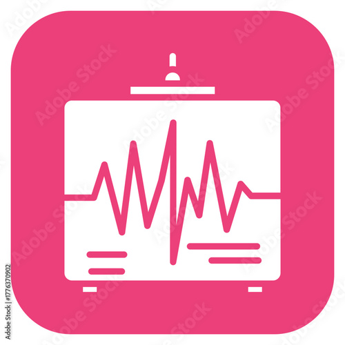 Seismograph icon vector image. Can be used for Natural Disaster.