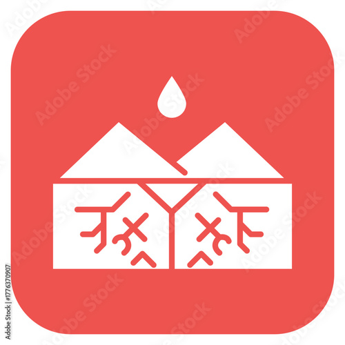 Drought icon vector image. Can be used for Natural Disaster.