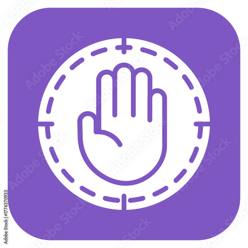 Stop icon vector image. Can be used for Prison.