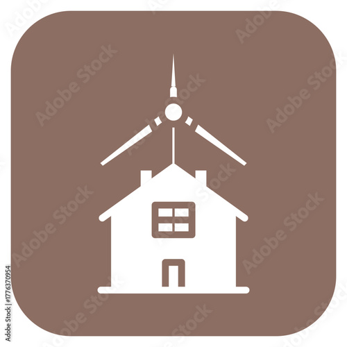 Home Wind icon vector image. Can be used for Natural Disaster.
