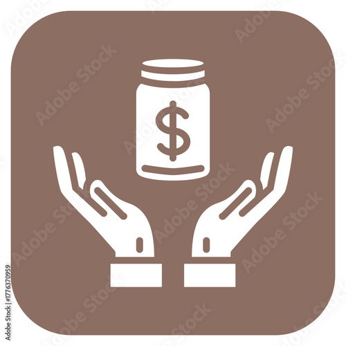 Donation icon vector image. Can be used for Natural Disaster.
