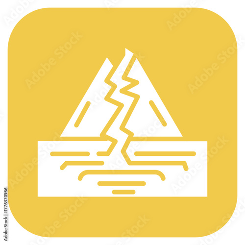 Earthquake icon vector image. Can be used for Natural Disaster.