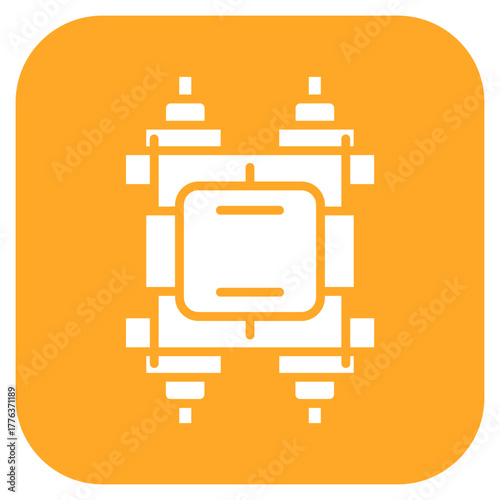 Transformer icon vector image. Can be used for Electric Circuits.