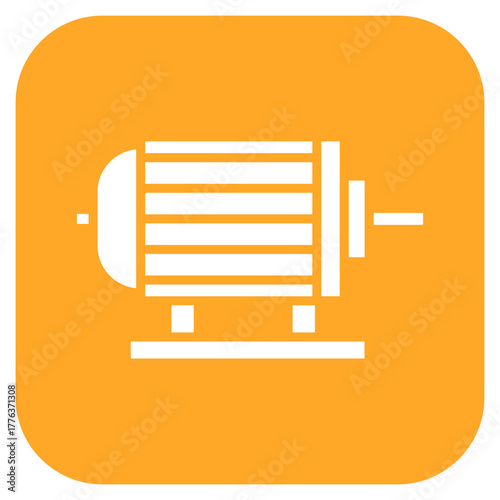 Dc Motor icon vector image. Can be used for Electric Circuits.