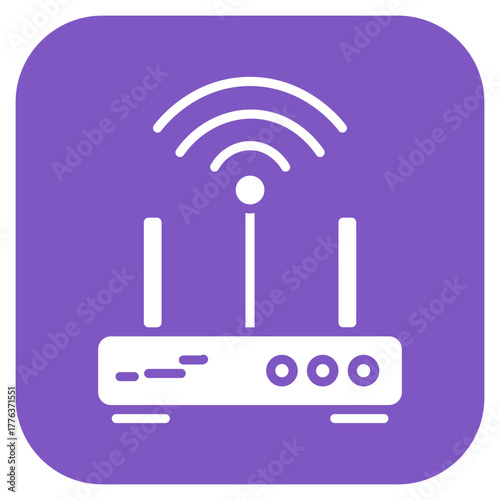 Wifi Router icon vector image. Can be used for Electric Circuits.