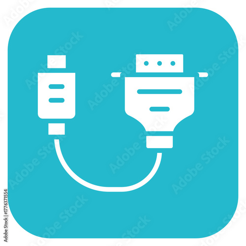 Vga Cable icon vector image. Can be used for Electric Circuits.