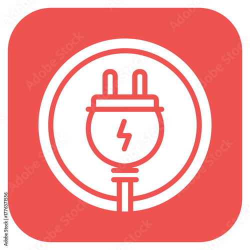 Power Cord icon vector image. Can be used for Electric Circuits.