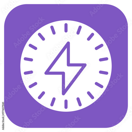 Voltmeter icon vector image. Can be used for Electric Circuits.