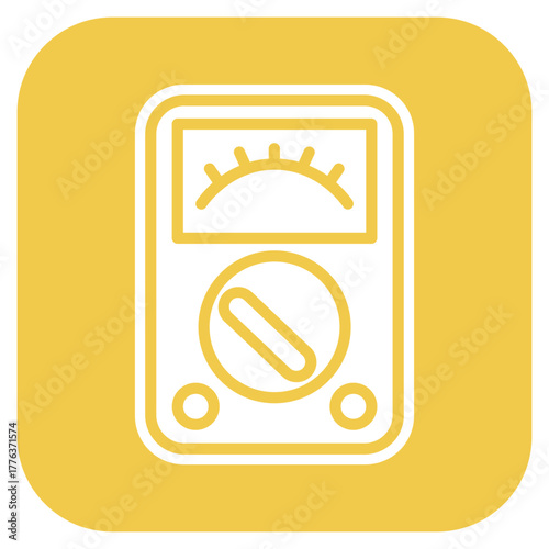 Multimeter icon vector image. Can be used for Electric Circuits.