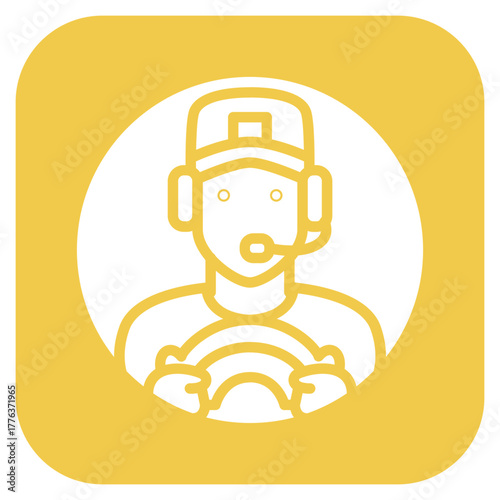 Delivery Driver icon vector image. Can be used for Women.