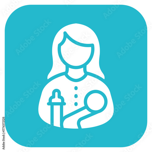 Nanny icon vector image. Can be used for Cleaning and Dusting.