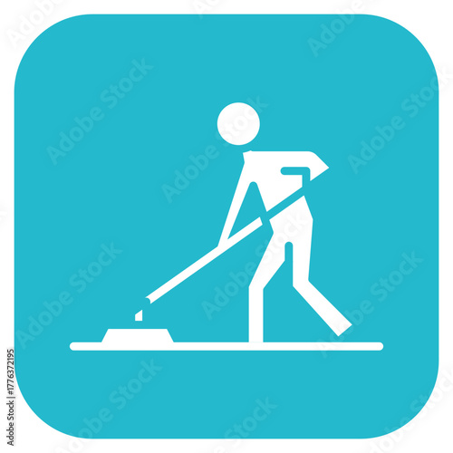 Mopping icon vector image. Can be used for Cleaning and Dusting.