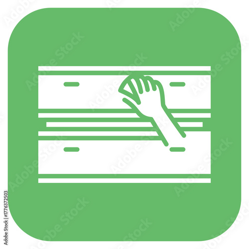 Cleaning Drawers icon vector image. Can be used for Cleaning and Dusting.