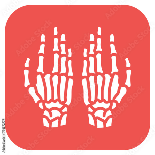 Metacarpals icon vector image. Can be used for Human Anatomy.