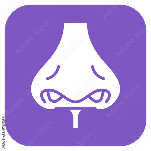 Nostrils icon vector image. Can be used for Human Anatomy.