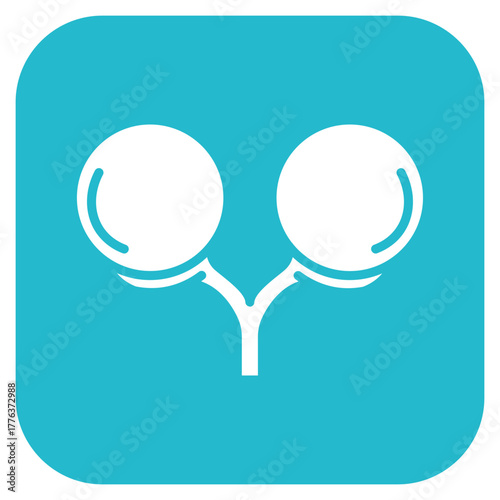 Testes icon vector image. Can be used for Human Anatomy.
