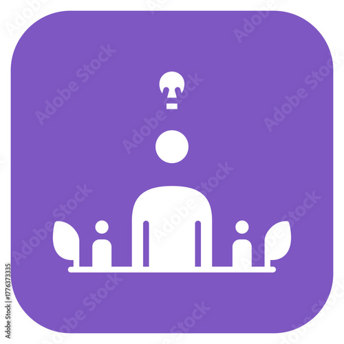 Self Motivation icon vector image. Can be used for Personality Traits.