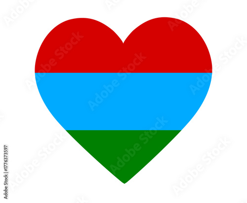 Free Download Karelia National Europe Flag Heart Emblem Symbol Icon Vector Illustration Abstract Design Element - GFXLoad