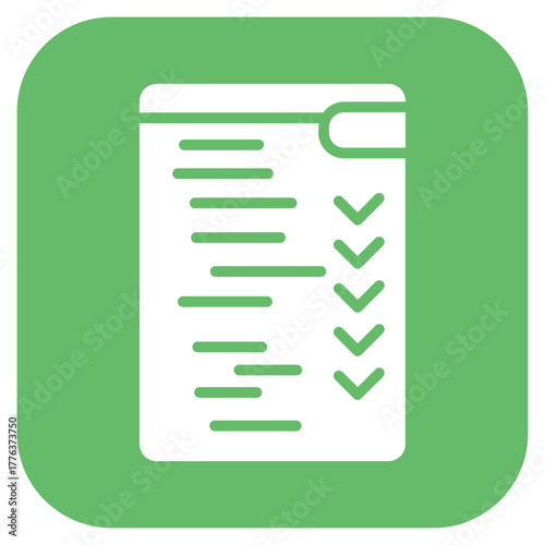 Test Script icon vector image. Can be used for Quality Assurance.