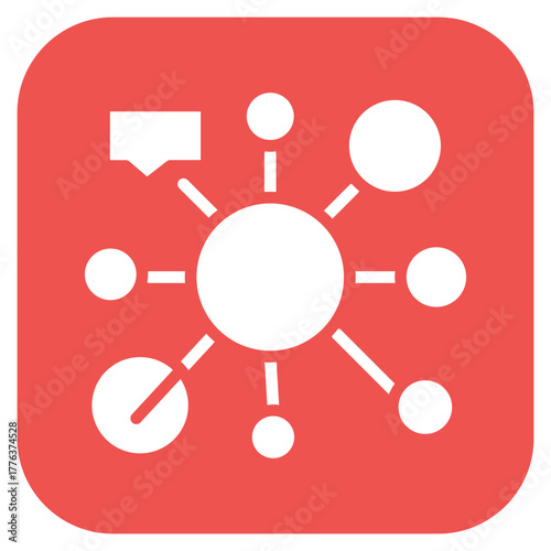 Connections icon vector image. Can be used for Networking.
