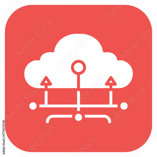 Network Uptime icon vector image. Can be used for Networking.