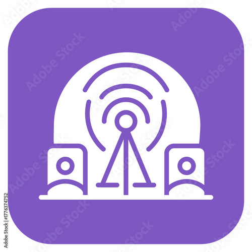 Network Coverage icon vector image. Can be used for Networking.