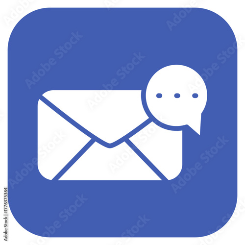 Message icon vector image. Can be used for Contact Us.