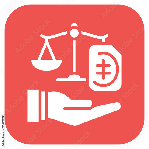 Legal Risk icon vector image. Can be used for Risk Management.