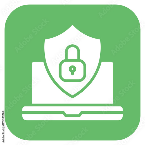 Cybersecurity Risk icon vector image. Can be used for Risk Management.