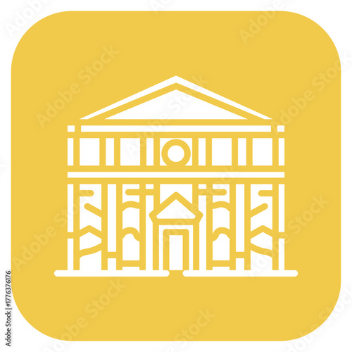 Sistine Chapel icon vector image. Can be used for Italy.